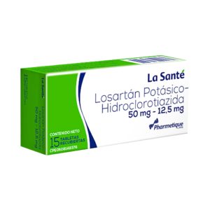 LOSARTAN POTASICO + HCT 50-12.5 MG X 15 TAB (LA SANTE)