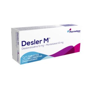DESLER M 5MG/10MG X 30 TAB (DESLORATADINA+MONTELUKAST)(PHARMETIQUE)(TABLETAS)