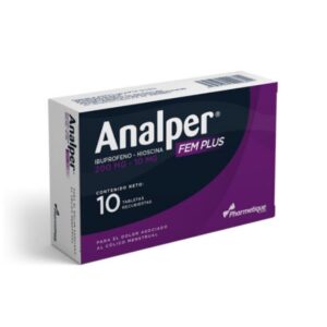 ANALPER FEM PLUS 200/10 MG X 10 TAB (IBUPROFENO/HIOSCINA)(PHARMETIQUE)