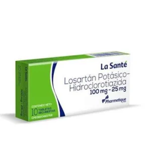 LOSARTAN POTASICO + HCT 100 MG/25 MG X 10 TAB (LA SANTE)
