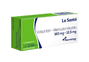VALSARTAN + HCT 160MG/12,5 MG X 14 TAB (LA SANTE)