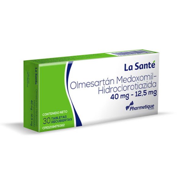 OLMESARTAN 40MG + HCT 12.5MG X 30 TAB (LA SANTE)