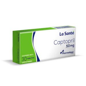 CAPTOPRIL 50MG X 30 TAB (LA SANTE)