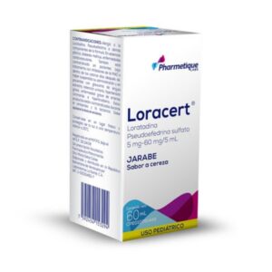 LORACERT 5MG/60MG/5ML (LORATADINA/PSEUDOFEDRINA)(PHARMETIQUE)