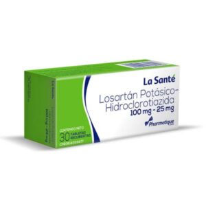 LOSARTAN POTASICO + HCT 100 MG / 25 MG X 30 TAB (LA SANTE)