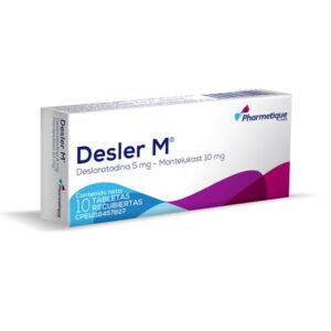 DESLER M 5MG/10MG X 10 TAB (DESLORATADINA+MONTELUKAST)(PHARMETIQUE)(TABLETAS)