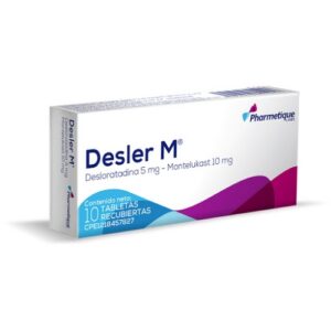 DESLER M 5MG/10MG X 10 TAB (DESLORATADINA+MONTELUKAST)(PHARMETIQUE)(TABLETAS)