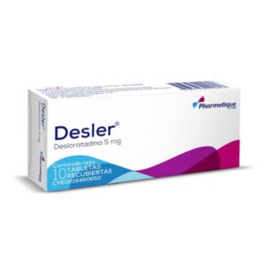DESLER 5MG X 10 TAB (DESLORATADINA)(PHARMETIQUE)(TABLETAS)
