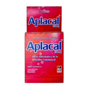 APLACAL 750 MG FRAMBUESA X 4 TAB (SIEGFRIED)