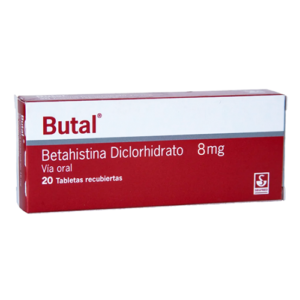 BUTAL 8 MG X 20 TAB (BETAHISTINA) (SIEGFRIED)