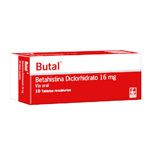 BUTAL 16MG X 10 TAB (BETAHISTINA)(SIEGFRIED/MEYER)