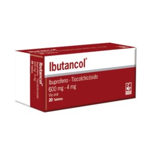IBUTANCOL 600MG-4MG X 20 TAB (IBUPROFENO/TIOCOLCHICOSIDO) (SIEGFRIED) (TABLETAS)