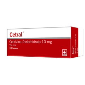 CETRAL 10MG X 10 TAB (CETIRIZINA)(SIEGFRIED)