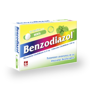 BENZODIAZOL SABOR MENTA 0.25MG-5MG X 16 TAB (SIEGFRIED/MEYER) (TABLETAS)