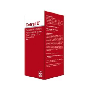 CETRAL D 5MG/5ML SUSP X 60ML JBE (CETIRIZINA/PSEUDOEFEDRINA)(SIEGFRIED)