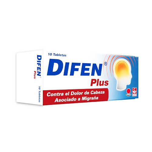 DIFEN PLUS X 10 TAB (ACETAMINOFEN+CAFEINA)(SIEGFRIED)(TABLETAS)
