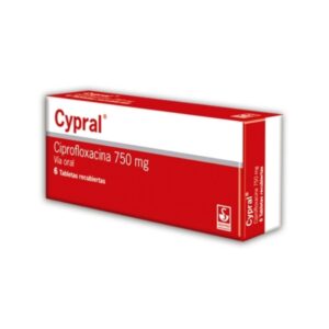 CYPRAL 750MG X 6 TAB (CIPROFLOXACINA)(SIEGFRIED)
