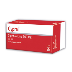 CYPRAL 500MG X 20 TAB (CIPROFLOXACINA)(SIEGFRIED)