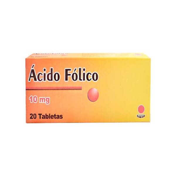 ACIDO FOLICO 10MG X 20 TAB (MEYER/SIEGFRIED)(TABLETAS)