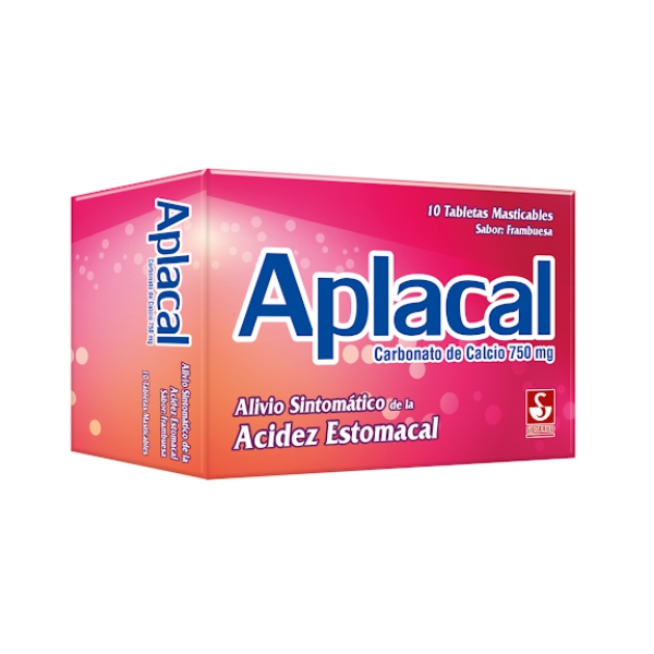 APLACAL FRAMBUESA 750MG X 10 TAB (CARBONATO DE CALCIO)(SIEGFRIED/MEYER)