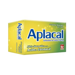 APLACAL MENTA 750MG X 10 TAB (CARBONATO DE CALCIO)(SIEGFRIED/MEYER)