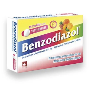 BENZODIAZOL X 4 TAB MAST BLISTER (TUTTI FRUTTI) (SIEGFRIED/MEYER)