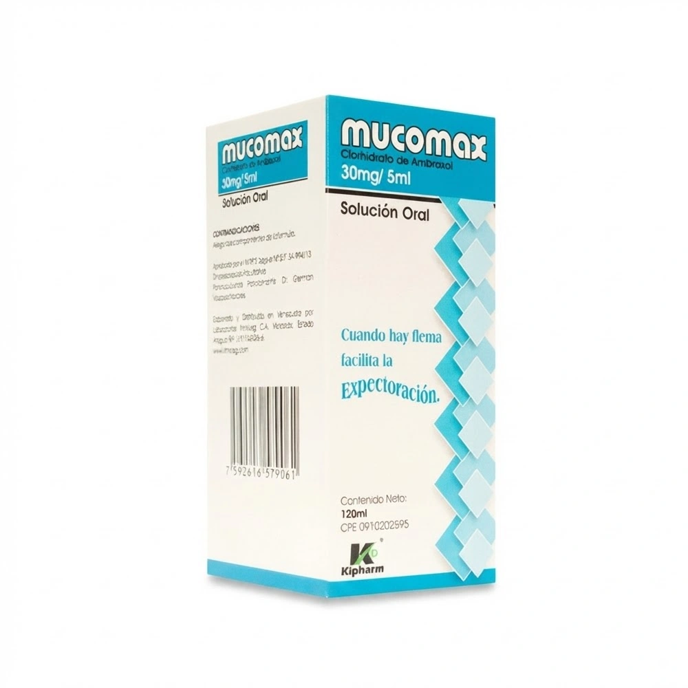 MUCOMAX 30MG/5ML JBE ADUL X 120ML (AMBROXOL) (KIMICEG) (JARABES)