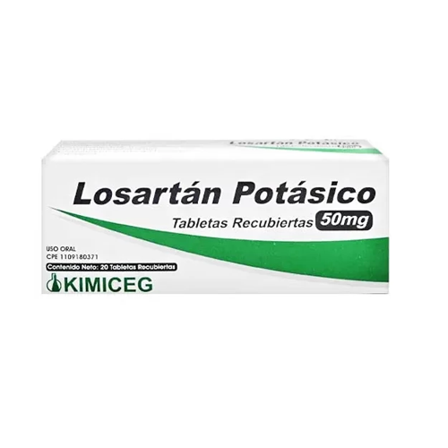 LOSARTAN POTASICO 50 MG X 20 TAB (KIMICEG)