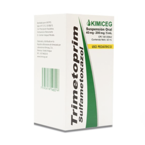 TRIMETOPRIM-SULFAMETOXAZOL SUP ORAL 40MG-200MG/5 ML X 60 ML PED (KIMICEG)