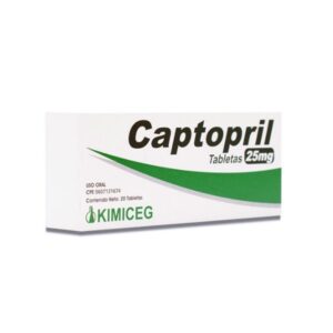 CAPTOPRIL 25MG X 20 TAB (KIMICEG)(TABLETAS)