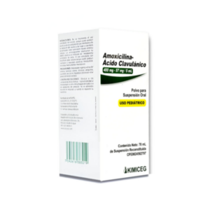 AMOXICILINA- CLAVULANICO 400MG-57MG/ 5 ML (KIMICEG)