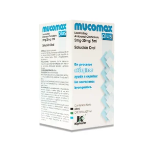 MUCOMAX PLUS 5MG/30MG JBE X 60ML (AMBROXOL-LORATADINA)(KIPHARM)