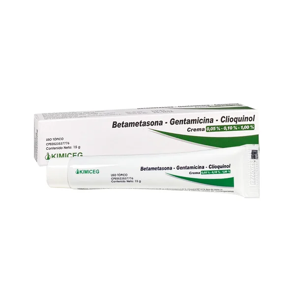 BETAMETASONA-GENTAMICINA-CLIOQUINOL CREMA 15GR (KIMICEG)