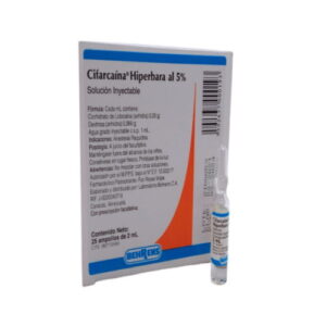 CIFARCAINA HIPERBARA 5% AMP 2 ML (LIDOCAINA) (BEHRENS)