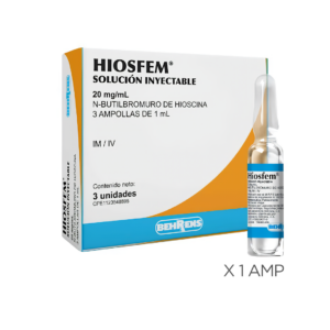 HIOSFEM 20MG/ML AMP I.M/I.V X 1 AMP (HIOSCINA)(BEHRENS)