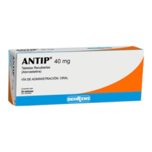 ANTIP 40MG X 30TAB (ATORVASTATINA) BEHRENS (TABLETAS)