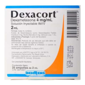 DEXACORT 4 MG X 1 AMP (DEXAMETASONA) (BEHRENS)