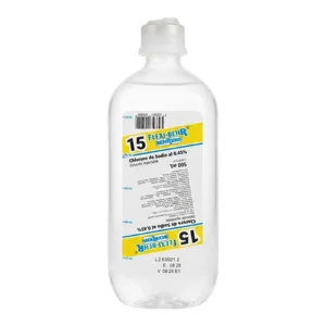 CLORURO DE SODIO AL 0.45 % X 500 ML (15)(BEHRENS)