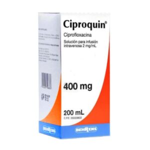 CIPROQUIN 400 MG X 200 ML AMP I.V (CIPROFLOXACINA) (BEHRENS)