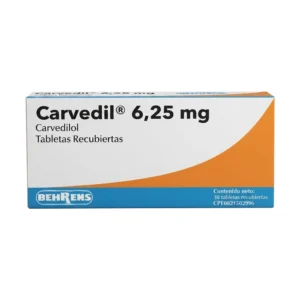 CARVEDIL 6,25MG X 30 TAB (CARVEDILOL)(BEHRENS)