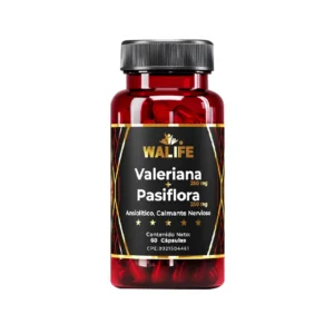VALERIANA 250MG+PASIFLORA 250MG X 60 CAPS (RELAJANTE NERVIOSO) (WALIFE)