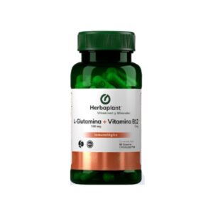 L-GLUTAMINA 500MG + B12  5MG CAP X 60 (HERBAPLANT)
