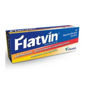 FLATVIN 125MG X 10 CAP (SIMETICONA)(VINCENTI)