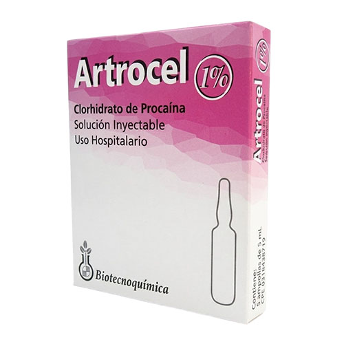 ARTROCEL 1 % / 5 ML X 1 AMP I.M (CLORHIDRATO PROCAINA) (BIOTECNOQUIMICA)