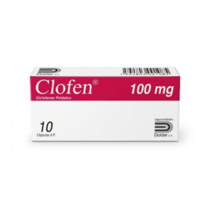 CLOFEN 100MG X 10 CAP ( DICLOFENAC POTASICO)(DOLLDER)