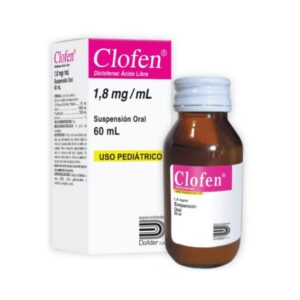 CLOFEN 1,8MG/ML SUSP 60ML PED (DICLOFENAC POTASICO) (DOLLDER)