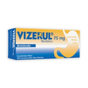 VIZERUL 75MG X 20 COMP (RANITIDINA) (TABLETAS) (DOLLDER)