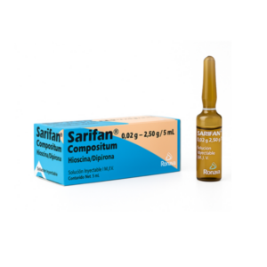 SARIFAN COMPOSITUM  0,2MG-2,50MG/5ML X 1 AMP I.M/I.V (HIOSCINA/DIPIRONA)(RONAVA)