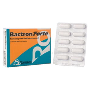 BACTRON FORTE 160MG/800MG X 10 TAB (TRIMETOPRIM SULFA)(RONAVA)(TABLETAS)