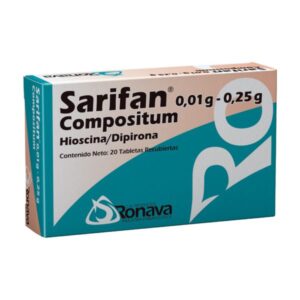 SARIFAN 0,01G/0,25G X 20 COMP (HIOSCINA/DIPIRONA)(RONAVA)